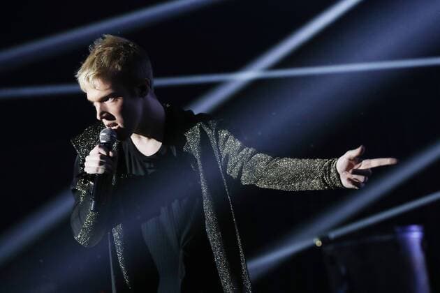 Mustii performs during the second edition of the D6bels music awards for artists of Federation Wallonie-Bruxelles, Thursday 26 January 2017.  VIRGINIExLEFOUR 05033993