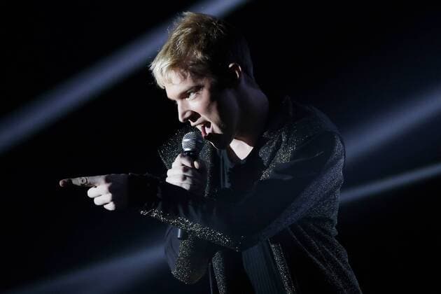 Mustii performs during the second edition of the D6bels music awards for artists of Federation Wallonie-Bruxelles, Thursday 26 January 2017.  VIRGINIExLEFOUR 05033995