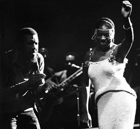 Mar 15, 2006; New York, NY, USA; (File Photo 1960s-70s. Exact Date Unknown) RICHIE HAVENS and NINA SIMON..  - ZUMAieHa 20060315_nyc_h95_038 Copyright: xDouglasxKentxHallx