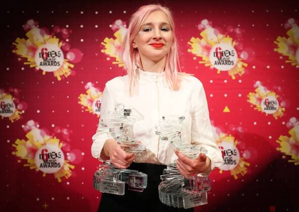 Alice on the roof pictured after the second edition of the D6bels music awards for artists of Federation Wallonie-Bruxelles, Thursday 26 January 2017.  VIRGINIExLEFOUR 05034176
