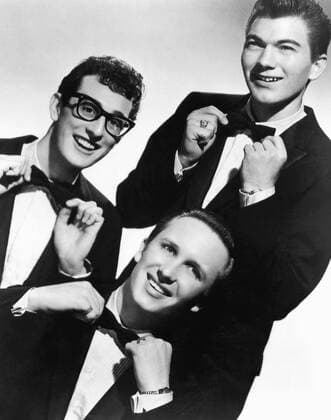 March 21, 2006 - Buddy Holly & The Crickets, Buddy Holly, Jerry Allison, Joe Maudlin (bottom), circa mid 1950 s - ZUMAg145 20060321_zap_g145_022 Copyright: xJTxVintagex