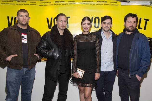 Tarek Ehlail, Benno Fürmann, Anna Bederke, Surho Sugaipov und Sascha Alexander Gersak bei der Premiere des Kinofilms Volt im Metropol Kino. Düsseldorf, 26.01.2017 Foto:xI.xEdinger xFuturexImage