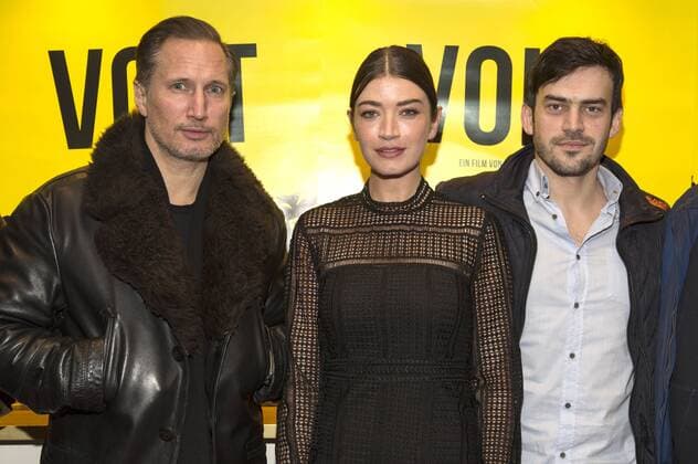Benno Fürmann, Anna Bederke und Surho Sugaipov bei der Premiere des Kinofilms Volt im Metropol Kino. Düsseldorf, 26.01.2017 Foto:xI.xEdinger xFuturexImage