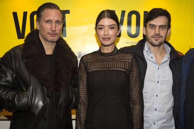 Benno Fürmann, Anna Bederke und Surho Sugaipov bei der Premiere des Kinofilms Volt im Metropol Kino. Düsseldorf, 26.01.2017 Foto:xI.xEdinger xFuturexImage