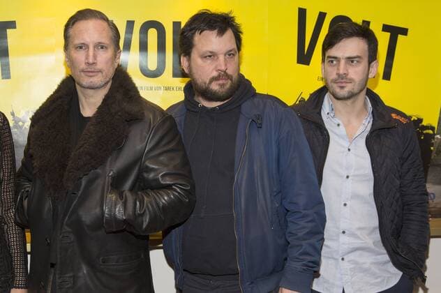 Benno Fürmann, Sascha Alexander Gersak und Surho Sugaipov bei der Premiere des Kinofilms Volt im Metropol Kino. Düsseldorf, 26.01.2017 Foto:xI.xEdinger xFuturexImage