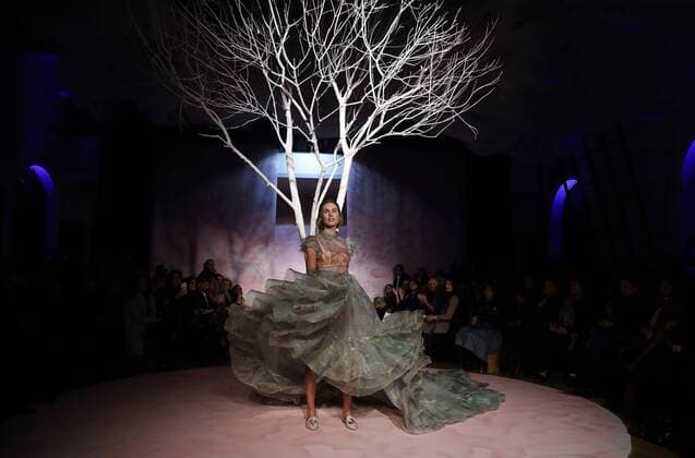 AltaRoma Fashion Week - Gattinoni Modenschau in Rom Jan 27, 2017 - Rome, Italy - Gattinoni Spr Sum 2017 at Altaroma fashion week in Roma. Rome Italy - ZUMAi15_ 20170127_zaf_i15_001 Copyright: xEvandroxInettix