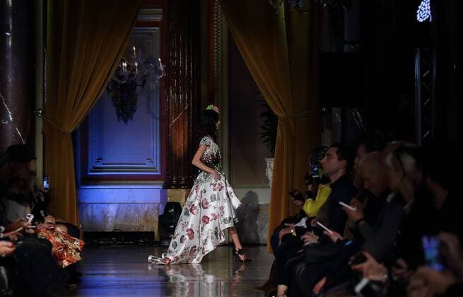 AltaRoma Fashion Week - Giada Curti Modenschau in Rom Jan 27, 2017 - Rome, Italy - Giada Curti Spr Sum 2017 at Altaroma fashion week in Roma. Rome Italy - ZUMAi15_ 20170127_zaf_i15_038 Copyright: xEvandroxInettix