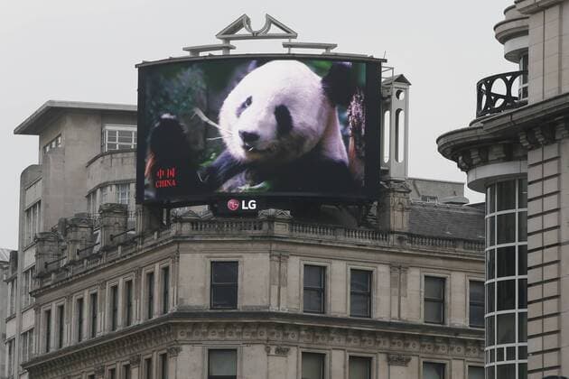 (170127) -- LONDON, Jan. 27, 2017 -- Images celebrating Chinese Lunar New Year are displayed on the LG Screen at Piccadilly Circus, in London, Britain on Jan. 27, 2017. ) BRITAIN-LONDON-CHINESE LUNAR NEW YEAR-CELEBRATION TimxIreland 