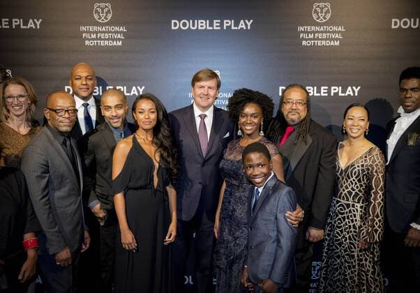 27-01-2017 Rotterdam King Willem-Alexander during the world premiere of Double Play at the International Film Festival Rotterdam ( IFFR) at the Oude Luxor theater in Rotterdam.  Copyright: PPEx
