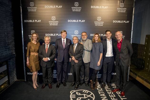 27-01-2017 Rotterdam King Willem-Alexander during the world premiere of Double Play at the International Film Festival Rotterdam ( IFFR) at the Oude Luxor theater in Rotterdam.  Copyright: PPEx