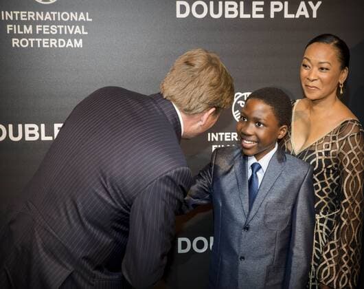 27-01-2017 Rotterdam King Willem-Alexander during the world premiere of Double Play at the International Film Festival Rotterdam ( IFFR) at the Oude Luxor theater in Rotterdam.  Copyright: PPEx