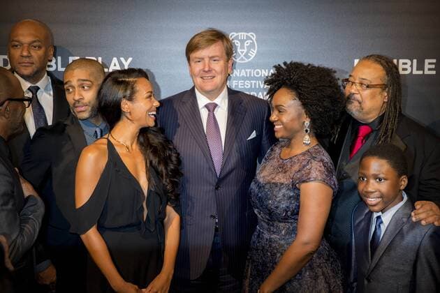 27-01-2017 Rotterdam King Willem-Alexander during the world premiere of Double Play at the International Film Festival Rotterdam ( IFFR) at the Oude Luxor theater in Rotterdam.  Copyright: PPEx
