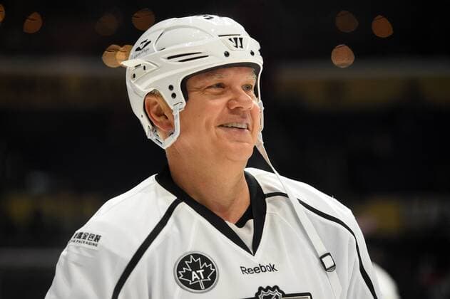 LOS ANGELES, CA - JANUARY 28: Actor Tim Robbins (37) during the 2017 NHL All-Star Celebrity Shootout on January 28, 2017, at STAPLES Center in Los Angeles, CA. (Photo by Chris Williams Icon Sportswire) EDITORIAL USE ONLY 274012