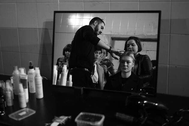Fashion Week AltaRoma in Rom - Fotostory schwarz-weiß Jan 29, 2017 - Rome, Italy - Rome Fashion Week by AltaRoma AltaModa, last day with people, bloggers, guest, model, backstage and catwalk. Rome Italy - ZUMAi15_ 20170129_zaf_i15_035 Copyright: xEvandroxInettix