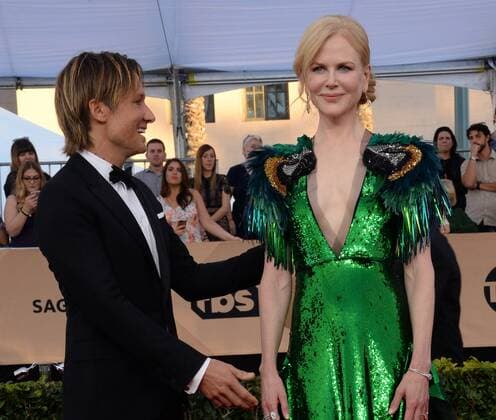 Musician Keith Urban (L) and actress Nicole Kidman arrive for the the 23rd annual SAG Awards held at the Shrine Auditorium in Los Angeles on January 29, 2017. The Screen Actors Guild Awards will be broadcast live on TNT and TBS.  LAP20170129166 JIMxRUYMEN