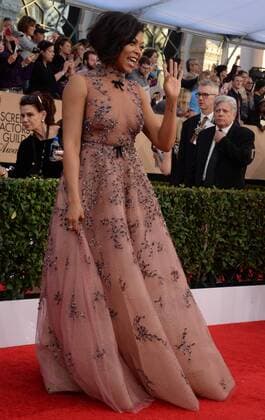 Actress Taraji P. Henson arrives for the the 23rd annual SAG Awards held at the Shrine Auditorium in Los Angeles on January 29, 2017. The Screen Actors Guild Awards will be broadcast live on TNT and TBS.  LAP20170129200 JIMxRUYMEN