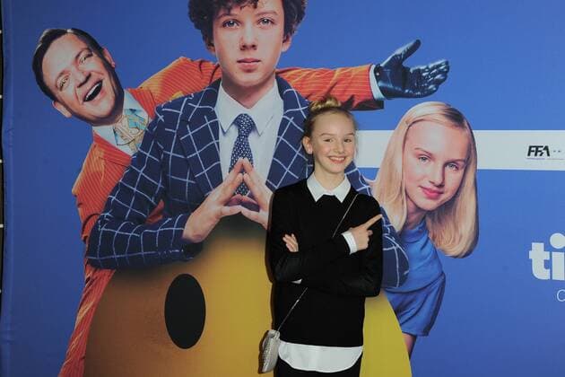 Jule Hermann Ankunft, roter Teppich zur Kinderfilm Premiere Timm Thaler im Zoo Palast in Berlin, am 29.01.2016