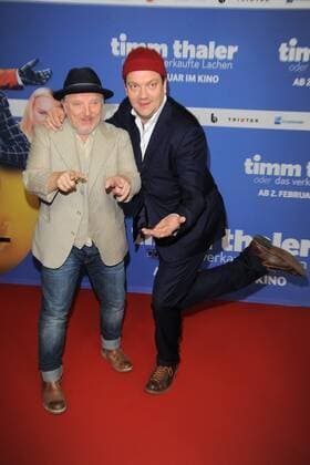 Charly Huebner, Axel Prahl Ankunft, roter Teppich zur Kinderfilm Premiere Timm Thaler im Zoo Palast in Berlin, am 29.01.2016