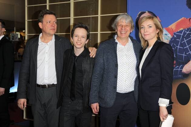 Justua von Donanyi, Arved Friese, Andreas Dresen, Nadja Uhl Ankunft, roter Teppich zur Kinderfilm Premiere Timm Thaler im Zoo Palast in Berlin, am 29.01.2016