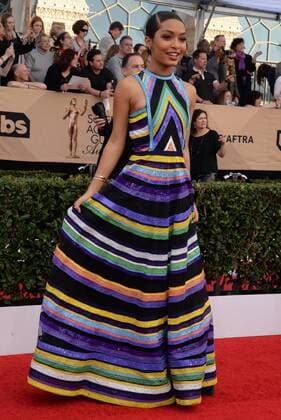 Actress Yara Shahidi arrives for the the 23rd annual SAG Awards held at the Shrine Auditorium in Los Angeles on January 29, 2017. The Screen Actors Guild Awards will be broadcast live on TNT and TBS.  LAP20170129433 JIMxRUYMEN
