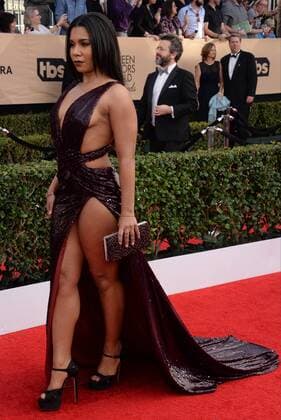 Actress Jessica Pimentel arrives for the the 23rd annual SAG Awards held at the Shrine Auditorium in Los Angeles on January 29, 2017. The Screen Actors Guild Awards will be broadcast live on TNT and TBS.  LAP20170129484 JIMxRUYMEN