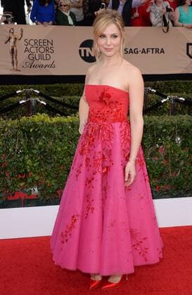 Actress Cara Buono arrives for the the 23rd annual SAG Awards held at the Shrine Auditorium in Los Angeles on January 29, 2017. The Screen Actors Guild Awards will be broadcast live on TNT and TBS.  LAP20170129504 JIMxRUYMEN