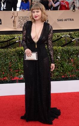 Actress Emily Althaus arrives for the the 23rd annual SAG Awards held at the Shrine Auditorium in Los Angeles on January 29, 2017. The Screen Actors Guild Awards will be broadcast live on TNT and TBS.  LAP20170129548 JIMxRUYMEN