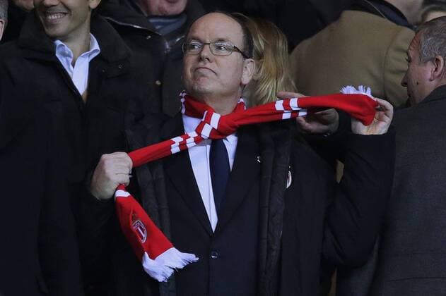 Fürst Albert II. von Monaco besucht Fußballspiel von Monaco in Paris PSG wins against Monaco in the ligue 1 of France at Parc des Princes, Albert II Prince of Monaco , Grimaldi, 644 cordon Cordon Press  alfonsoxjimenezxvalero Albert II Prince of Monaco at PSG against Monaco in the ligue 1