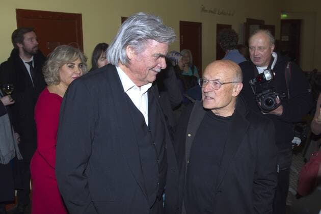 Peter Simonischek und Volker Schlöndorff bei der Verleihung vom Ernst-Lubitsch-Preis 2017 im Kino Babylon. Berlin, 29.01.2017 Foto:xC.xBehringx xFuturexImage