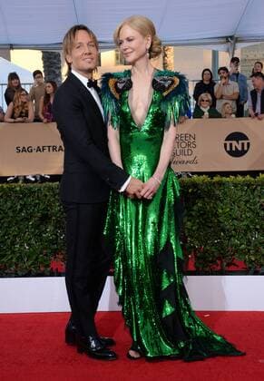 Musician Keith Urban (L) and actress Nicole Kidman arrive for the the 23rd annual SAG Awards held at the Shrine Auditorium in Los Angeles on January 29, 2017. The Screen Actors Guild Awards will be broadcast live on TNT and TBS.  LAP201701293021 JIMxRUYMEN