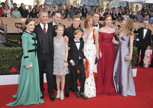 Viggo Mortensen & Captain Fantastic cast SCREEN ACTORS GUILD AWARDS: ARRIVALS Los Angeles Patrick Rideaux PicturePerfect