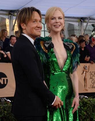 Musician Keith Urban (L) and actress Nicole Kidman arrive for the the 23rd annual SAG Awards held at the Shrine Auditorium in Los Angeles on January 29, 2017. The Screen Actors Guild Awards will be broadcast live on TNT and TBS.  LAP201701293026 JIMxRUYMEN