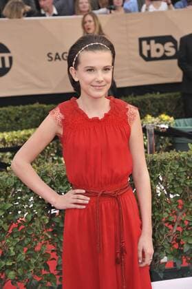 Millie Bobby Brown SCREEN ACTORS GUILD AWARDS: ARRIVALS Los Angeles Patrick Rideaux PicturePerfect
