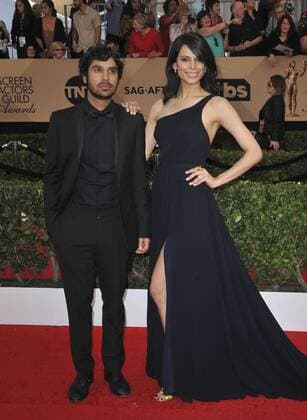 Kunal Nayyar & wife Neha Kapur SCREEN ACTORS GUILD AWARDS: ARRIVALS Los Angeles Patrick Rideaux PicturePerfect