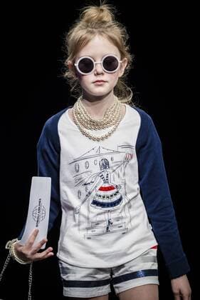 January 30, 2017 - Barcelona, Catalonia, Spain - A model walks the runway at the Boboli fashion show presenting the new Boboli Airlines collection during 080 Barcelona Fashion Week Barcelona Spain - ZUMAo105 20170130_zap_o105_008 Copyright: xMatthiasxOesterlex