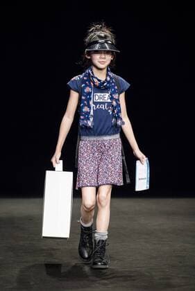January 30, 2017 - Barcelona, Catalonia, Spain - A model walks the runway at the Boboli fashion show presenting the new Boboli Airlines collection during 080 Barcelona Fashion Week Barcelona Spain - ZUMAo105 20170130_zap_o105_018 Copyright: xMatthiasxOesterlex