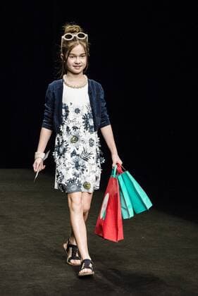 January 30, 2017 - Barcelona, Catalonia, Spain - A model walks the runway at the Boboli fashion show presenting the new Boboli Airlines collection during 080 Barcelona Fashion Week Barcelona Spain - ZUMAo105 20170130_zap_o105_025 Copyright: xMatthiasxOesterlex