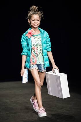 January 30, 2017 - Barcelona, Catalonia, Spain - A model walks the runway at the Boboli fashion show presenting the new Boboli Airlines collection during 080 Barcelona Fashion Week Barcelona Spain - ZUMAo105 20170130_zap_o105_026 Copyright: xMatthiasxOesterlex