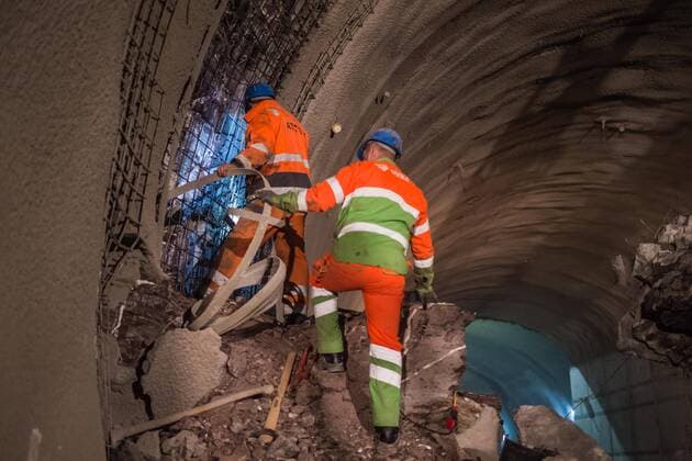 Reportage ueber Mineure auf der S21 Baustelle. Reportage ueber Mineure auf der S21 Baustelle.