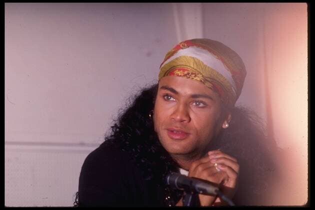 November 20, 1990; Hollywood, CA, USA; ROB PILATUS of Milli Vanilli, attends the Ocean Way Recording Studio Press Conference Mandatory - ZUMAm96_ 20051227_ooo_h84_372 Copyright: xKathyxHutchinsx