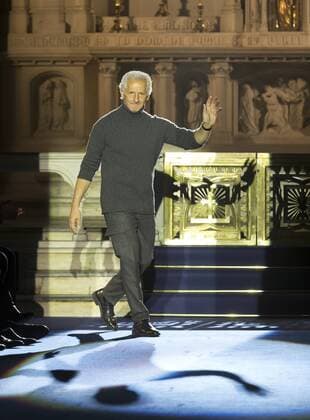New York Mens Fashion Week Fall 2017 Designer Joseph Abboud walks runway for Joseph Abboud collection during New York Mens Fashion Week Fall 2017 in Saint Stephens Church  LevxRadin