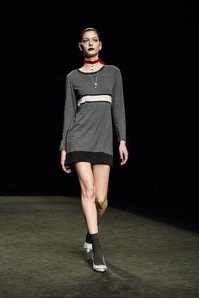 January 31, 2017 - Barcelona, Catalonia, Spain - A model walks the runway at the Naulover fashion show presenting the new Dark Ophelia collection during 080 Barcelona Fashion Week Barcelona Spain - ZUMAo105 20170131_zap_o105_013 Copyright: xMatthiasxOesterlex