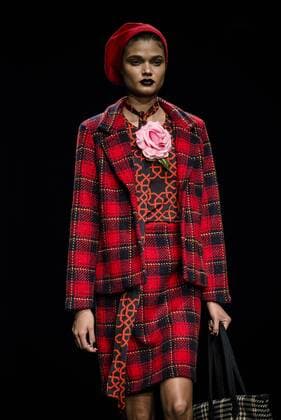 January 31, 2017 - Barcelona, Catalonia, Spain - A model walks the runway at the Naulover fashion show presenting the new Dark Ophelia collection during 080 Barcelona Fashion Week Barcelona Spain - ZUMAo105 20170131_zap_o105_016 Copyright: xMatthiasxOesterlex