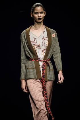 January 31, 2017 - Barcelona, Catalonia, Spain - A model walks the runway at the Naulover fashion show presenting the new Dark Ophelia collection during 080 Barcelona Fashion Week Barcelona Spain - ZUMAo105 20170131_zap_o105_015 Copyright: xMatthiasxOesterlex