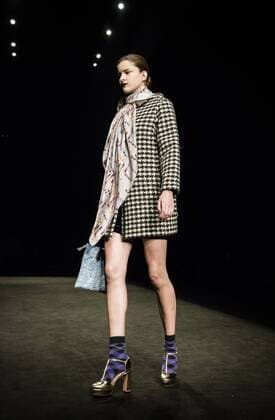 January 31, 2017 - Barcelona, Catalonia, Spain - A model walks the runway at the Naulover fashion show presenting the new Dark Ophelia collection during 080 Barcelona Fashion Week Barcelona Spain - ZUMAo105 20170131_zap_o105_025 Copyright: xMatthiasxOesterlex