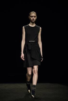 January 31, 2017 - Barcelona, Catalonia, Spain - A model walks the runway at the Naulover fashion show presenting the new Dark Ophelia collection during 080 Barcelona Fashion Week Barcelona Spain - ZUMAo105 20170131_zap_o105_028 Copyright: xMatthiasxOesterlex