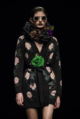 January 31, 2017 - Barcelona, Catalonia, Spain - A model walks the runway at the Naulover fashion show presenting the new Dark Ophelia collection during 080 Barcelona Fashion Week Barcelona Spain - ZUMAo105 20170131_zap_o105_029 Copyright: xMatthiasxOesterlex