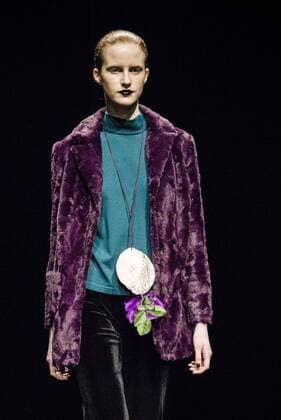 January 31, 2017 - Barcelona, Catalonia, Spain - A model walks the runway at the Naulover fashion show presenting the new Dark Ophelia collection during 080 Barcelona Fashion Week Barcelona Spain - ZUMAo105 20170131_zap_o105_031 Copyright: xMatthiasxOesterlex