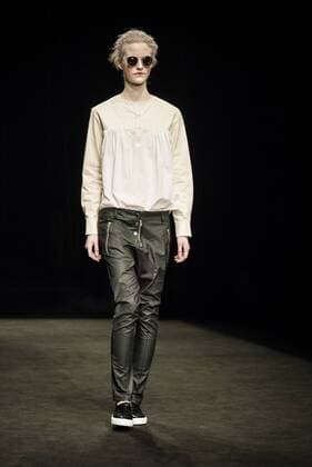 January 31, 2017 - Barcelona, Catalonia, Spain - A model walks the runway at the Oscarleon fashion show presenting the new i close my eyes...i feel you collection during 080 Barcelona Fashion Week Barcelona Spain - ZUMAo105 20170131_zap_o105_074 Copyright: xMatthiasxOesterlex
