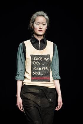 January 31, 2017 - Barcelona, Catalonia, Spain - A model walks the runway at the Oscarleon fashion show presenting the new i close my eyes...i feel you collection during 080 Barcelona Fashion Week Barcelona Spain - ZUMAo105 20170131_zap_o105_076 Copyright: xMatthiasxOesterlex